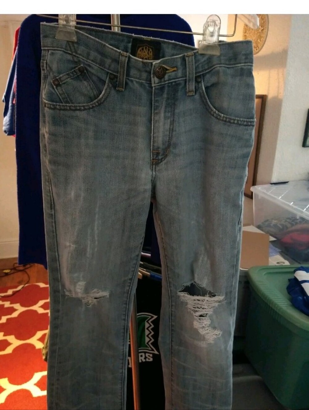Vintage Rock And Republic Ladies Denim Jeans Size 16 Young Adults Size Junior